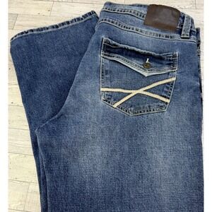 TK Axel Mens Jeans 40x30 Harbor Blue Denim Slim Boot Stretch Cowboy Actual 40x30